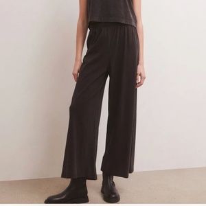 NEW Z SUPPLY scout cotton jersey pant in Black